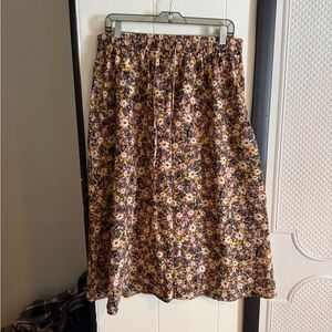 Floral Midi Skirt
